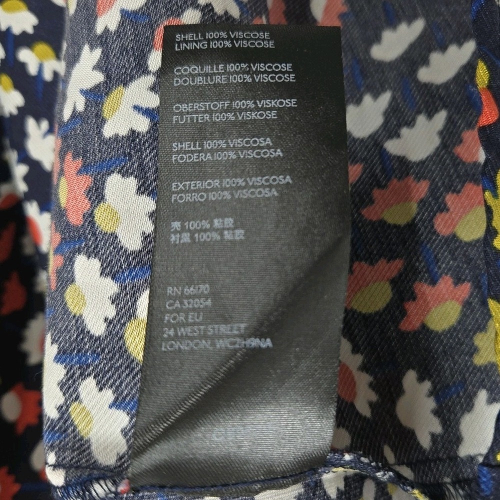 Anthropologie Maeve Melody Mini Dress Size US 8 Floral Puff Sleeve Multicolor - Picture 15 of 16